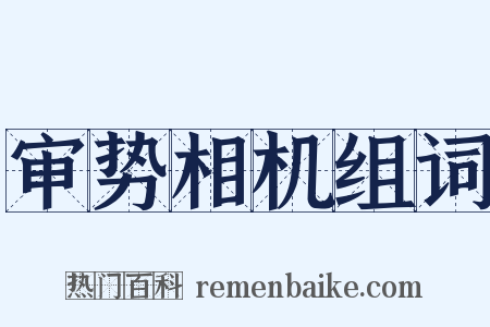 审势相机组词是什么意思的图片